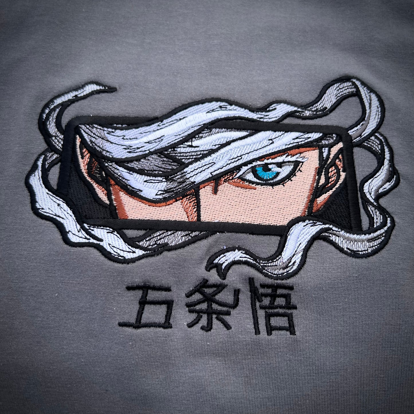 Embroidered Gojo Saturo T-shirt Jjk Jujutsu Kaisen