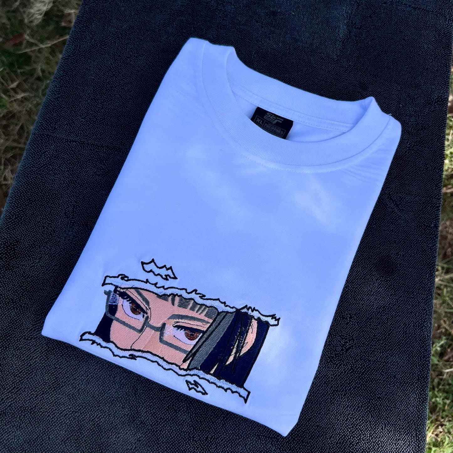Embroidered and DTF Print Maki Zenin of Jujutsu Kaisen T-shirt anime