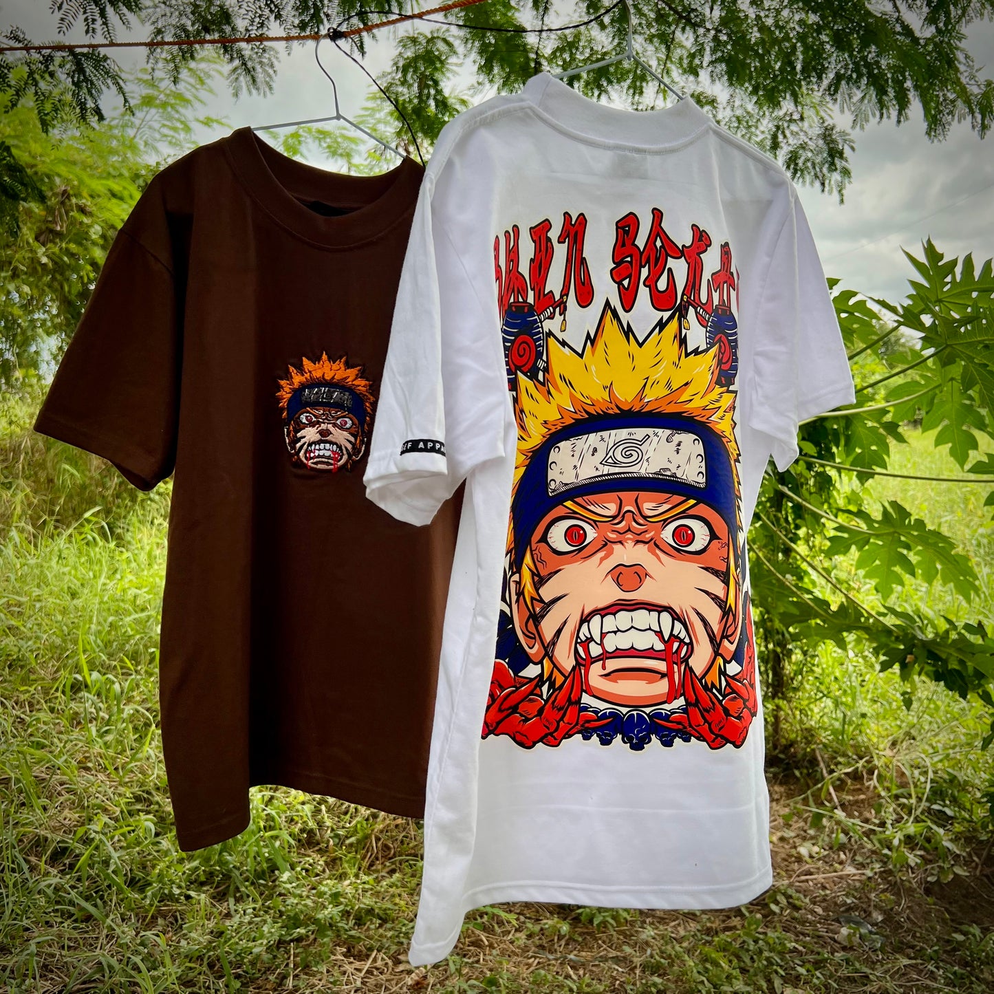 Embroidered and DTF Print Naruto of Naruto Shippuden T-shirt anime
