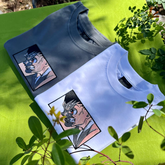 Embroidered and DTF Print Gon Freecs of Hunter X Hunter HXH T-shirt anime