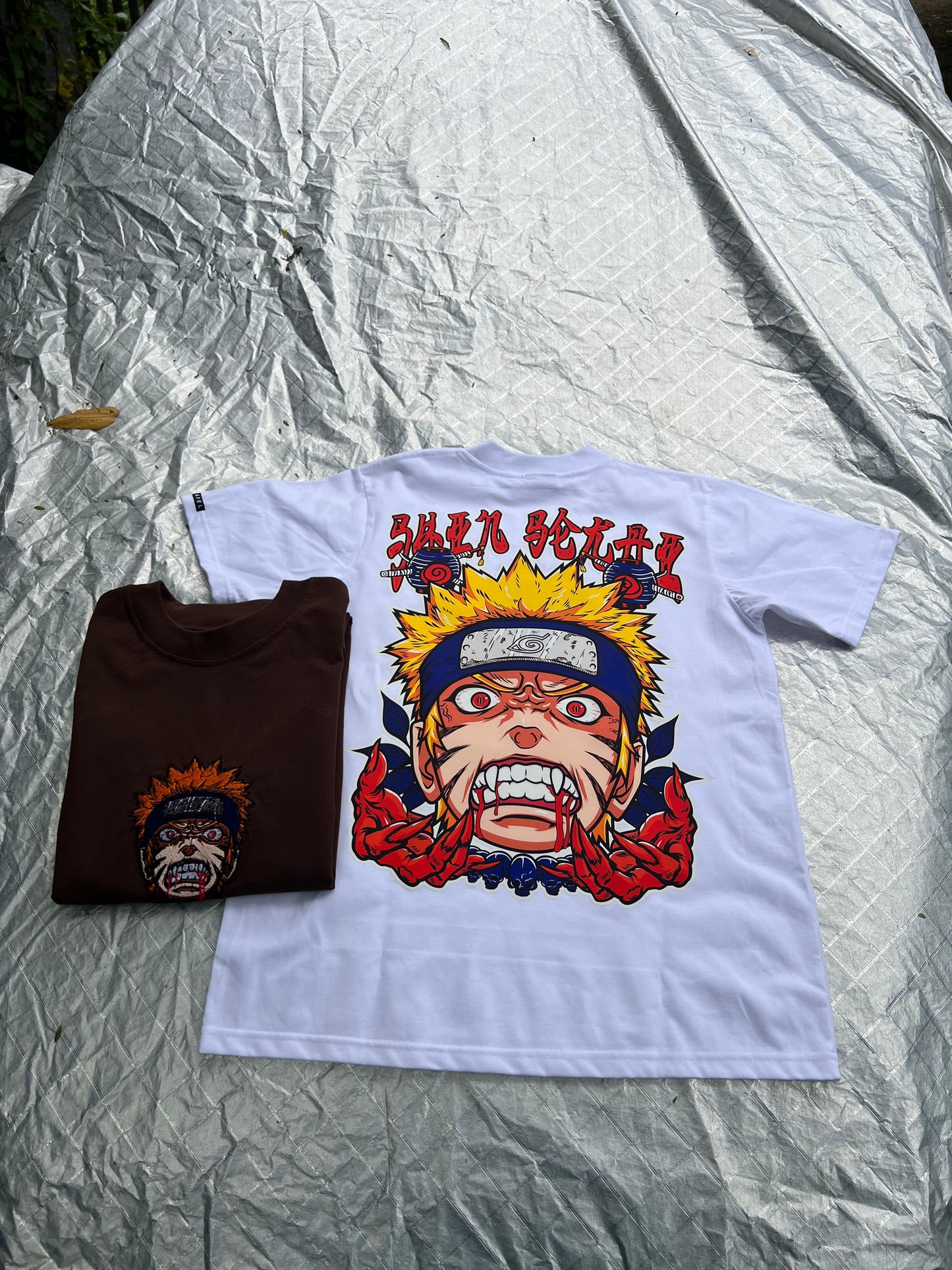 Embroidered and DTF Print Naruto of Naruto Shippuden T-shirt anime