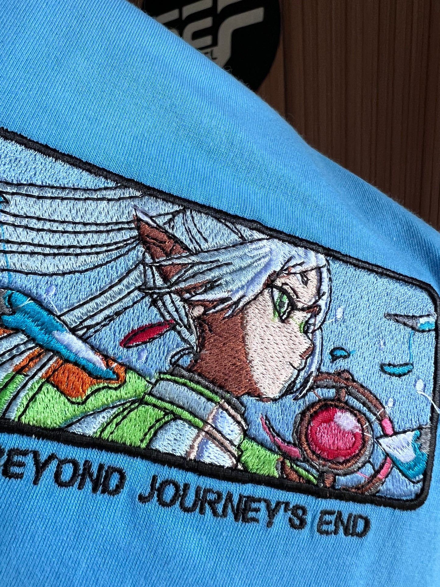 Embroidered and DTF Print Frieren Beyond Journeys End T-shirt anime