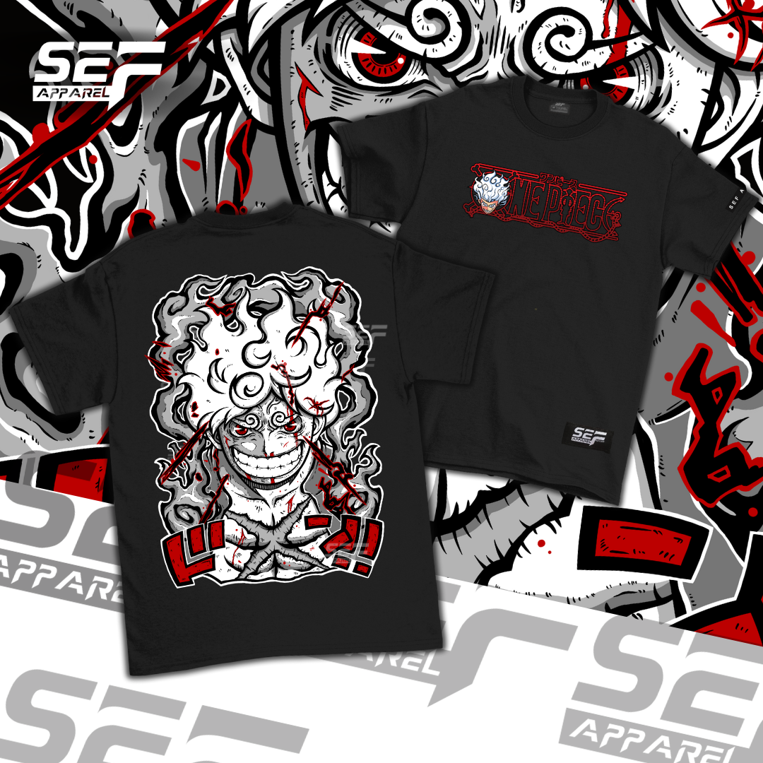 SEF Apparel Anime Series Gear 5th Luffy Sun God Nika one piece