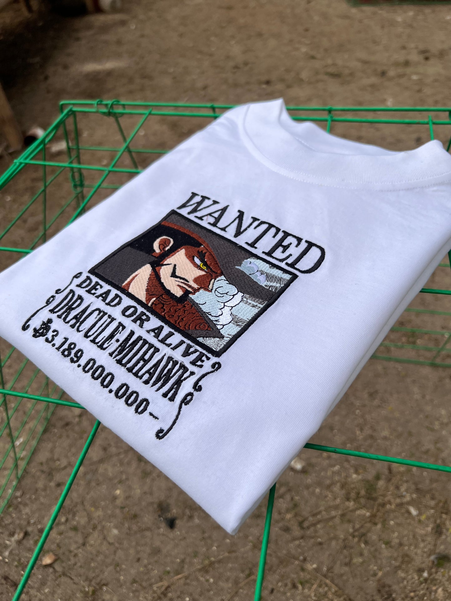 Embroidered Print Anime Mihawk Wanted Poster