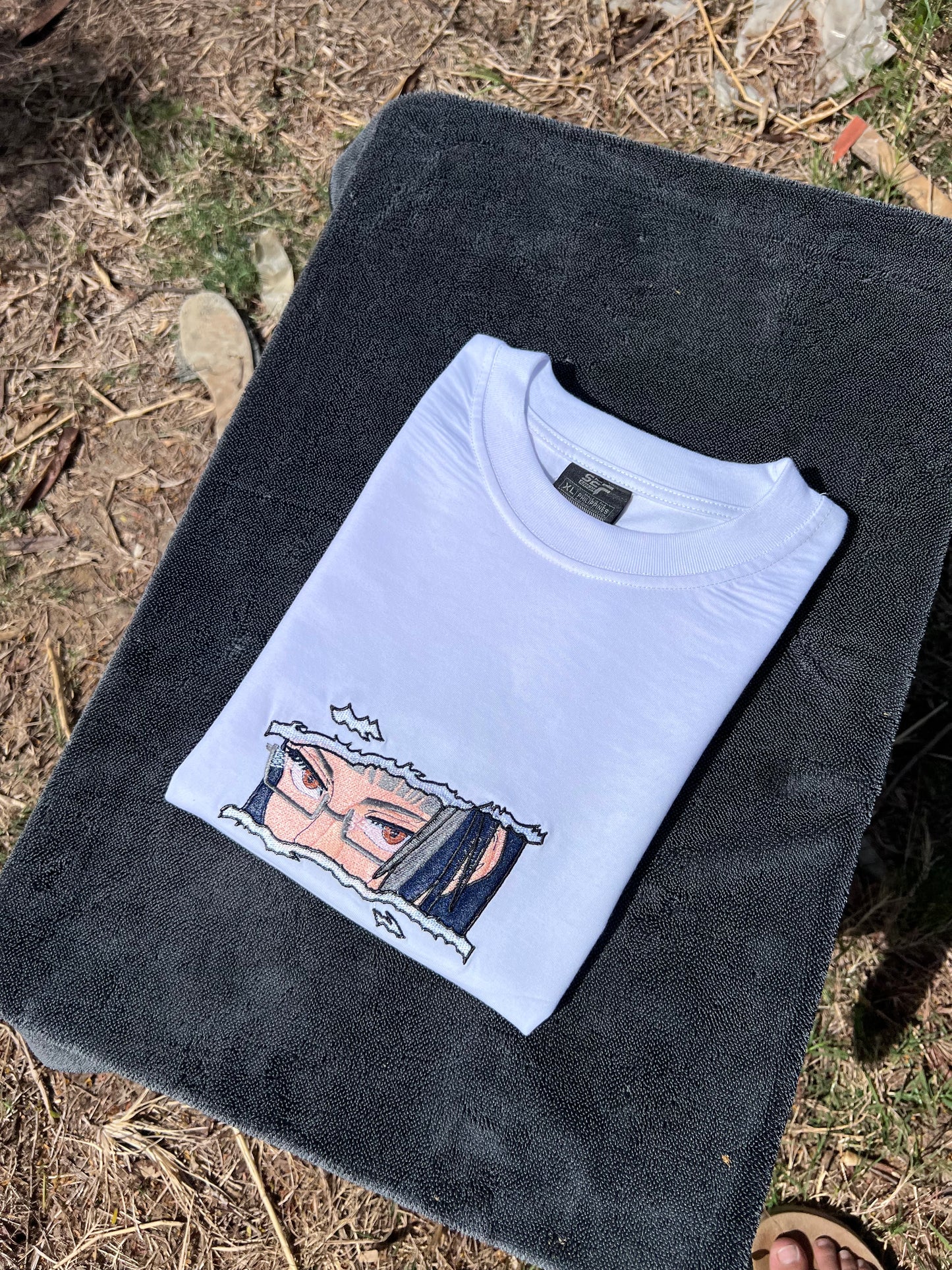 Embroidered and DTF Print Maki Zenin of Jujutsu Kaisen T-shirt anime