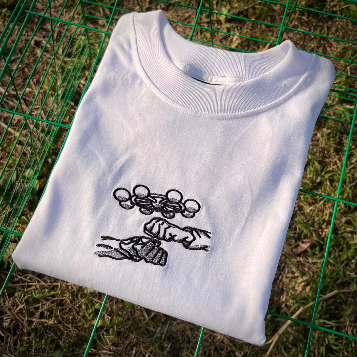 Embroidered and DTF Print Mahoraga x Megumi T-shirt anime