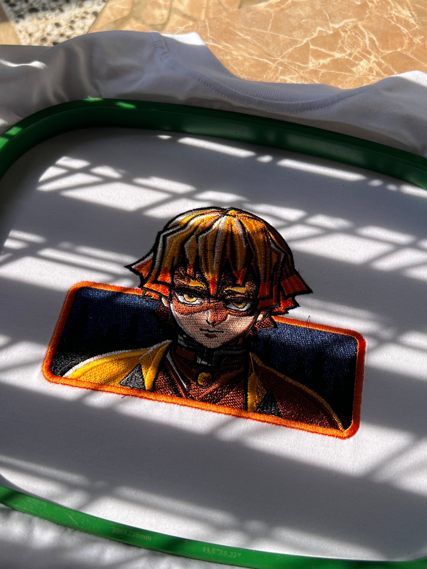 Embroidered Zenitsu Of Demon Slayer T-shirt