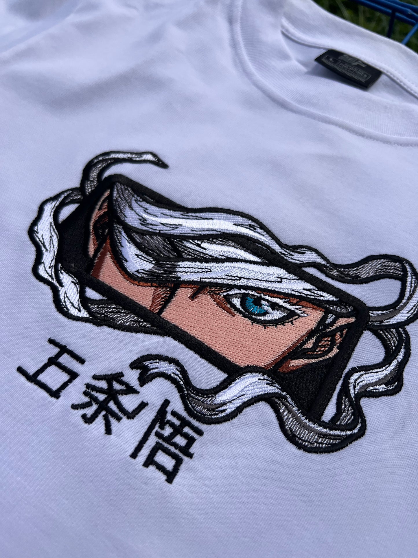 Embroidered Gojo Saturo T-shirt Jjk Jujutsu Kaisen