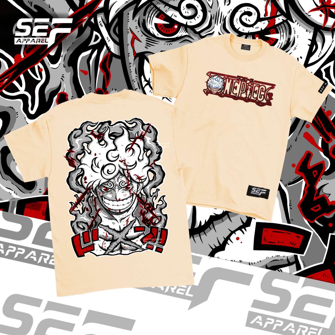 SEF Apparel Anime Series Gear 5th Luffy Sun God Nika one piece