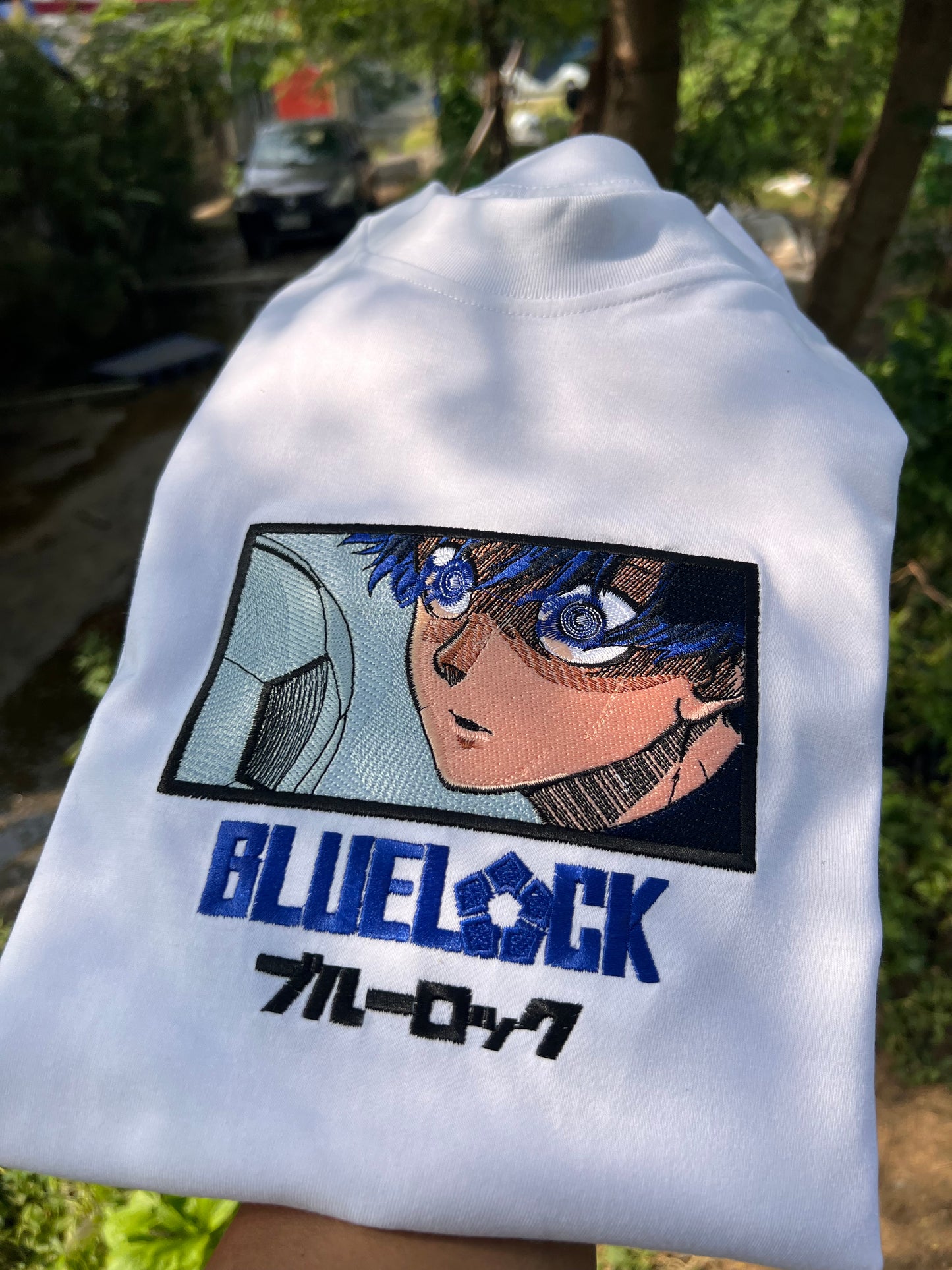 Embroidered Blue Lock Isagi T-shirt one piece