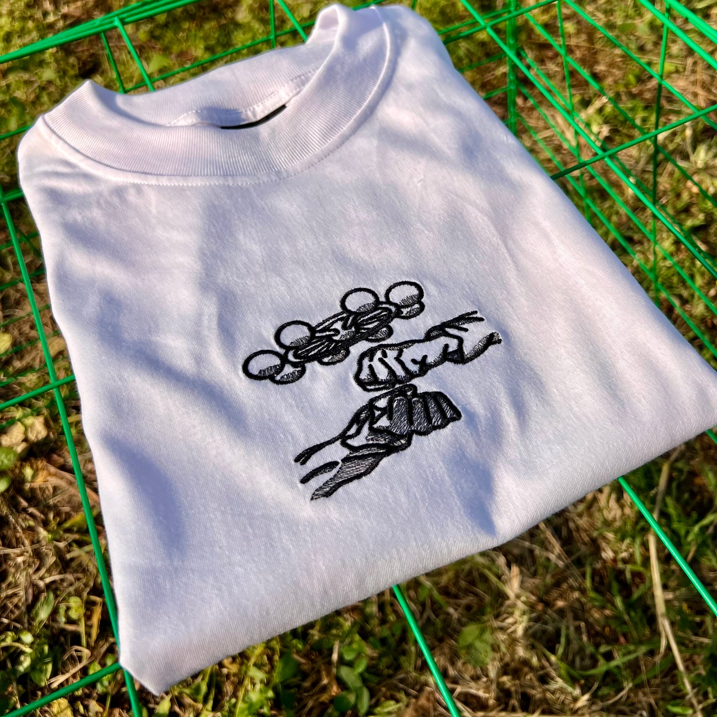 Embroidered and DTF Print Mahoraga x Megumi T-shirt anime