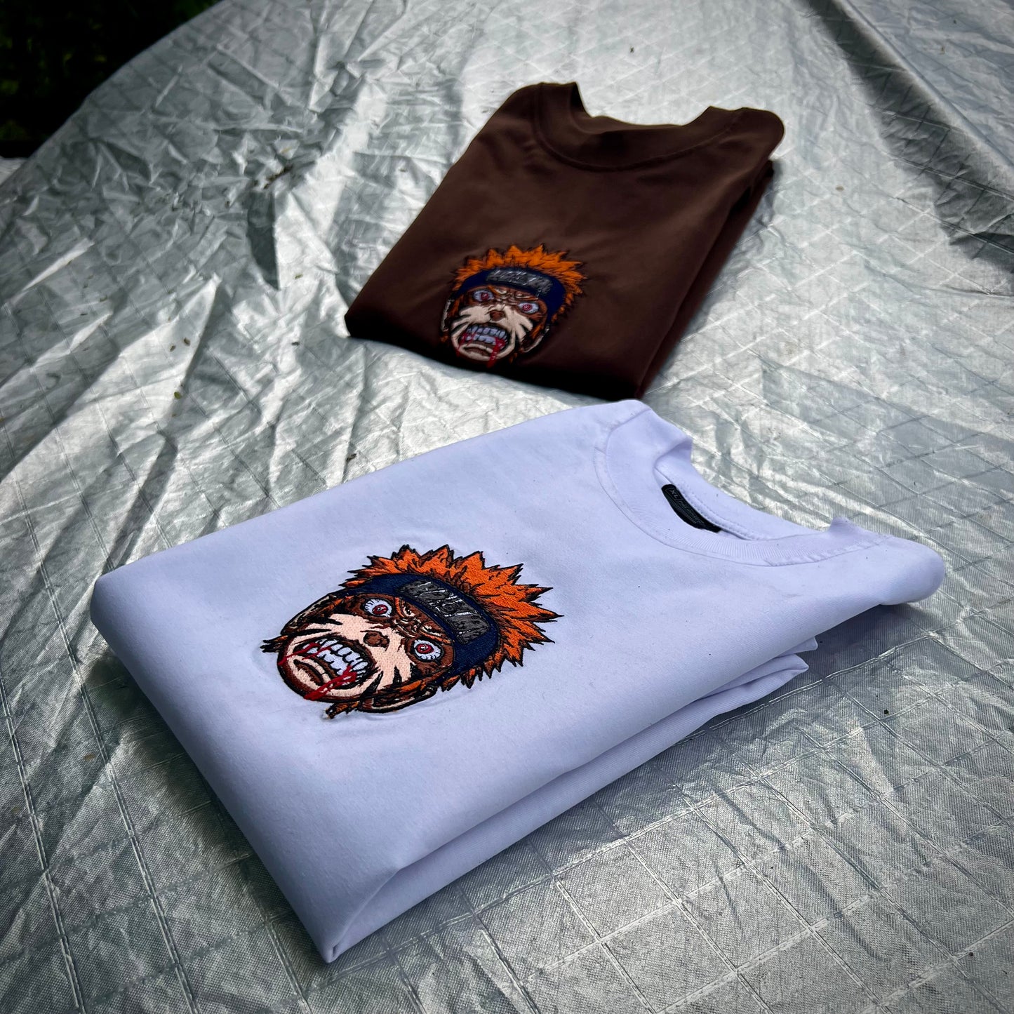 Embroidered and DTF Print Naruto of Naruto Shippuden T-shirt anime