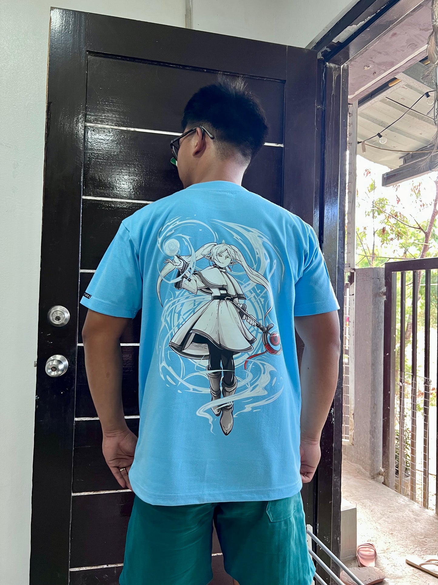 Embroidered and DTF Print Frieren Beyond Journeys End T-shirt anime