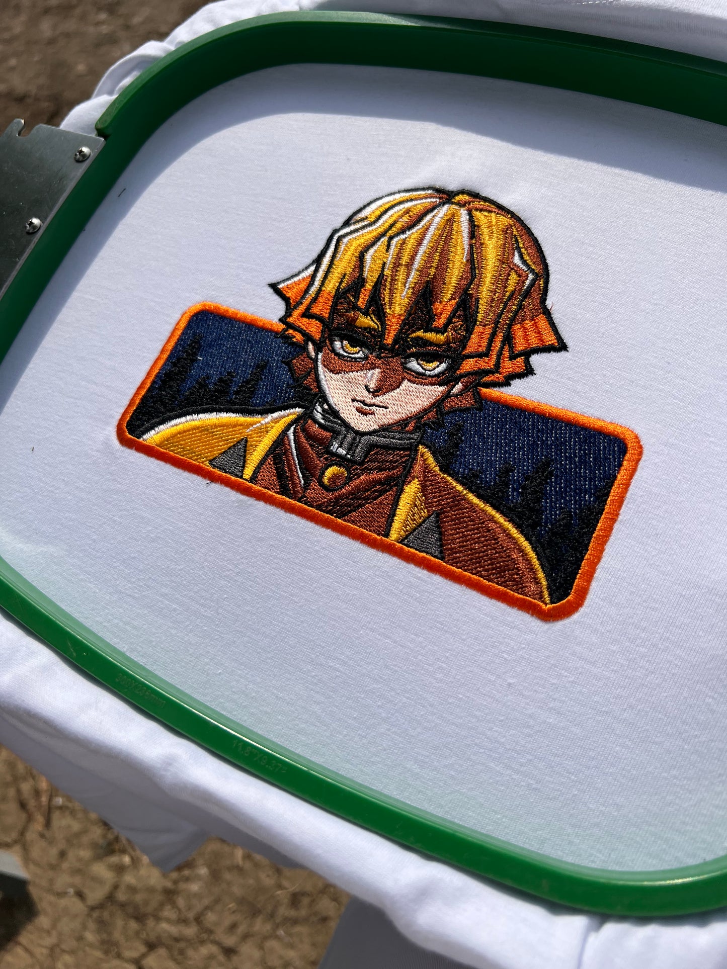 Embroidered Zenitsu Of Demon Slayer T-shirt