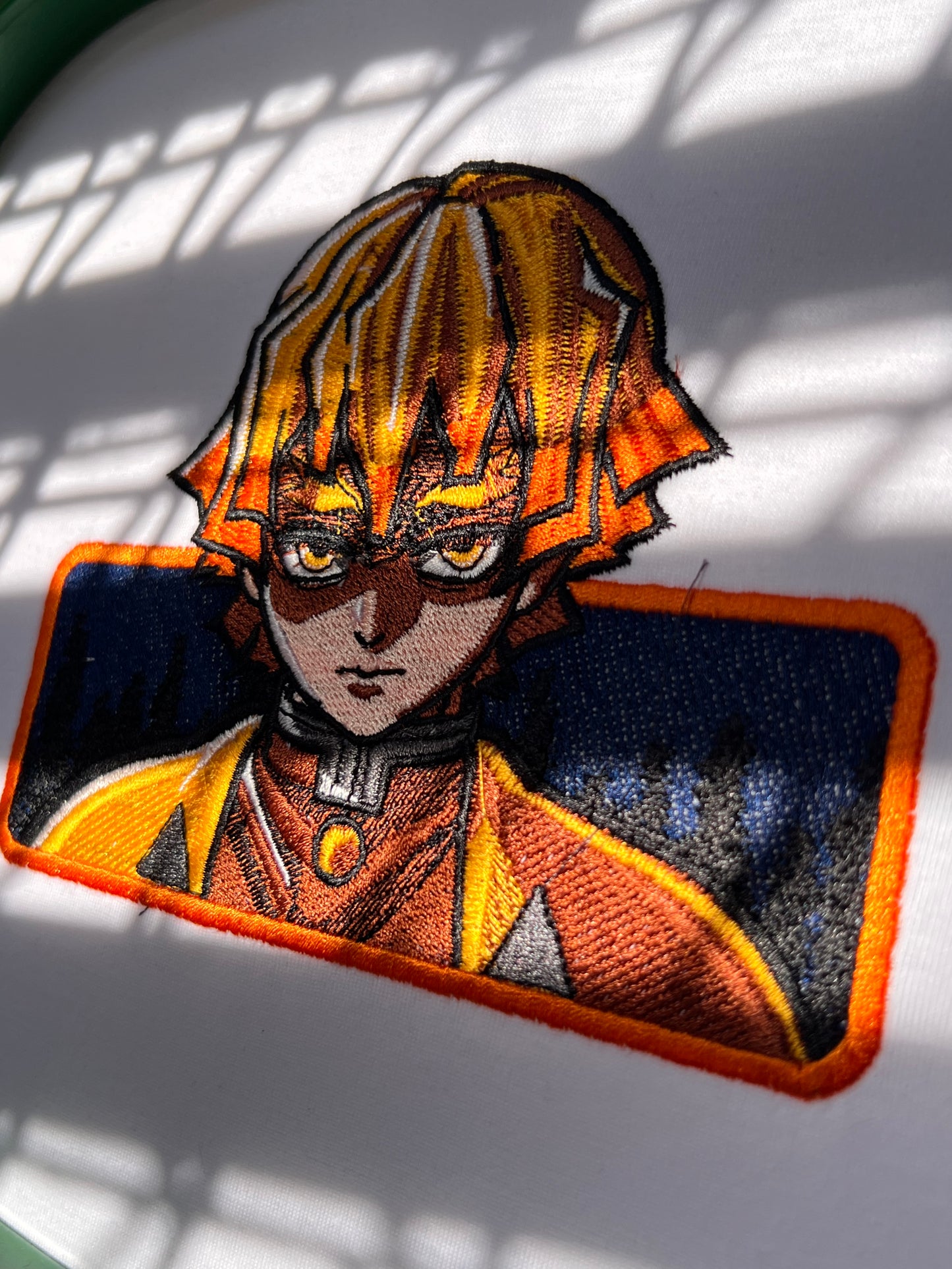 Embroidered Zenitsu Of Demon Slayer T-shirt