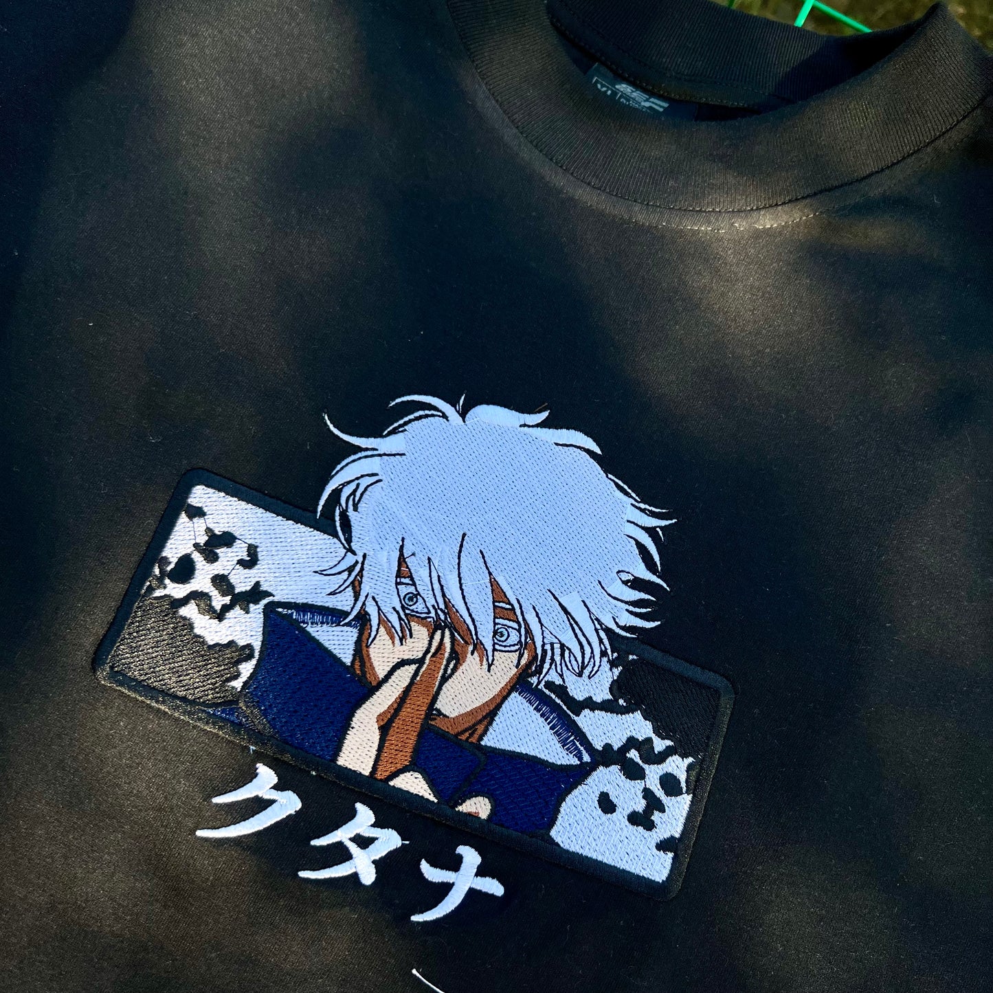 Embroidered and DTF Print Gojo Saturo T-shirt anime