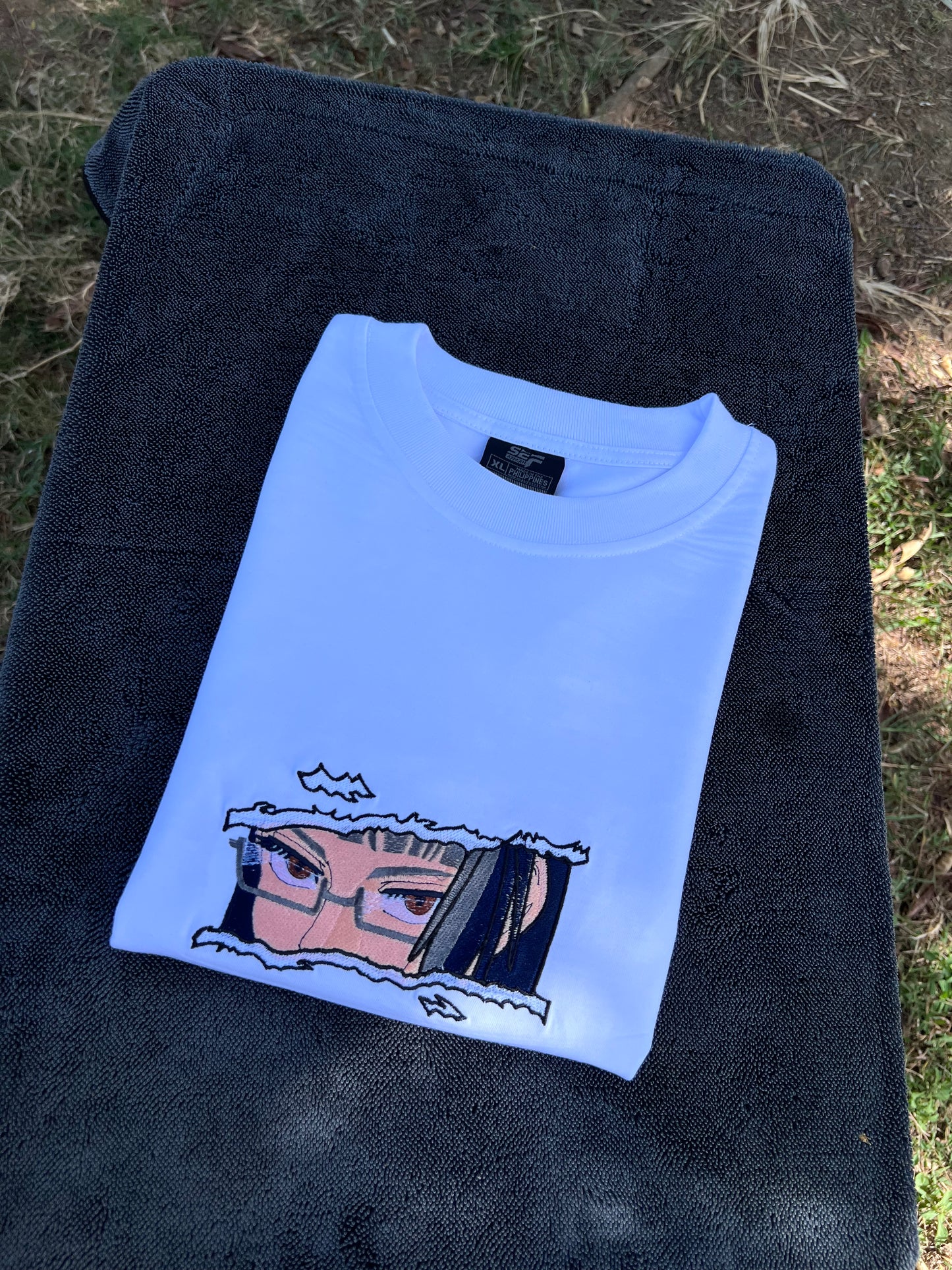 Embroidered and DTF Print Maki Zenin of Jujutsu Kaisen T-shirt anime
