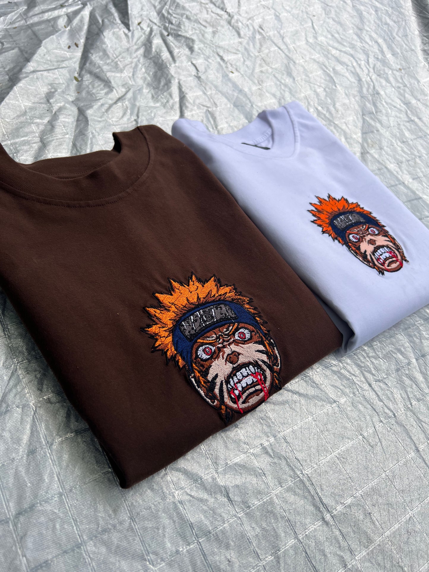 Embroidered and DTF Print Naruto of Naruto Shippuden T-shirt anime