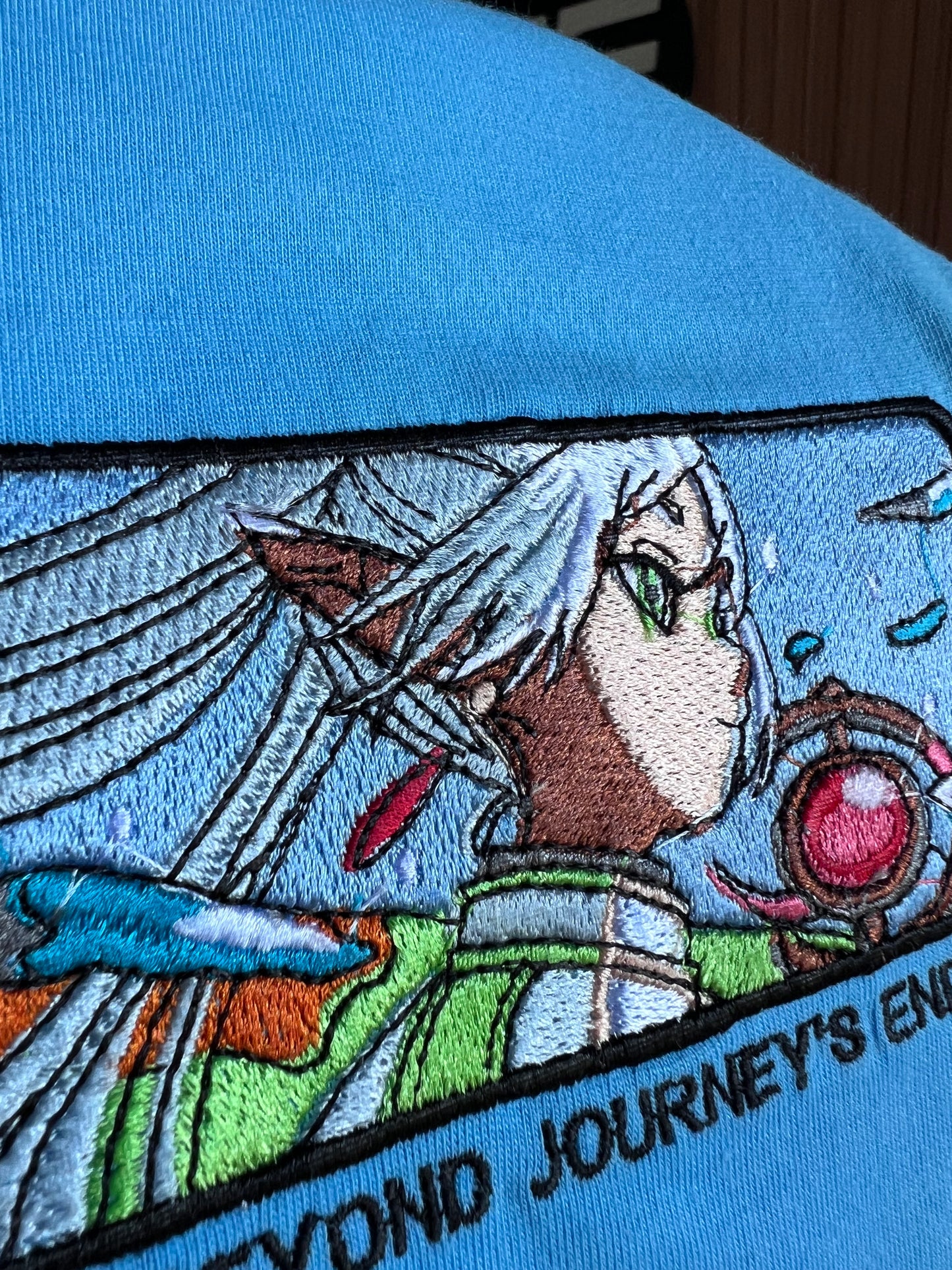 Embroidered and DTF Print Frieren Beyond Journeys End T-shirt anime