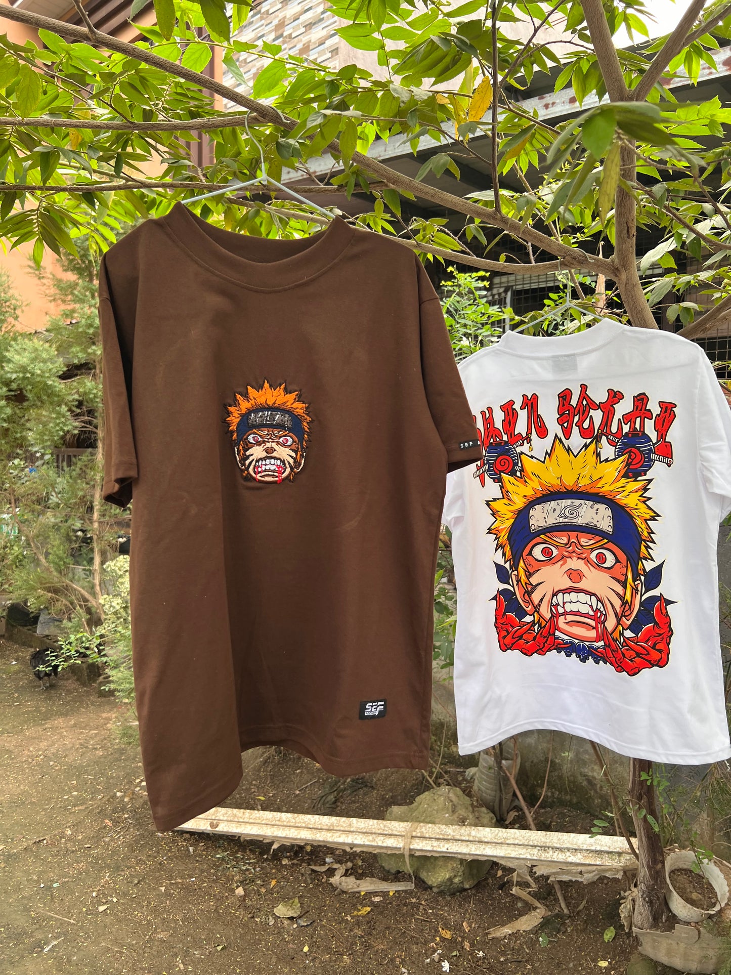 Embroidered and DTF Print Naruto of Naruto Shippuden T-shirt anime