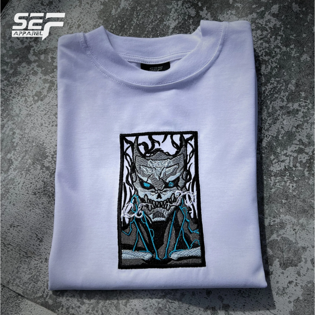Embroidered and DTF Print Kaiju No. 8 T-shirt anime