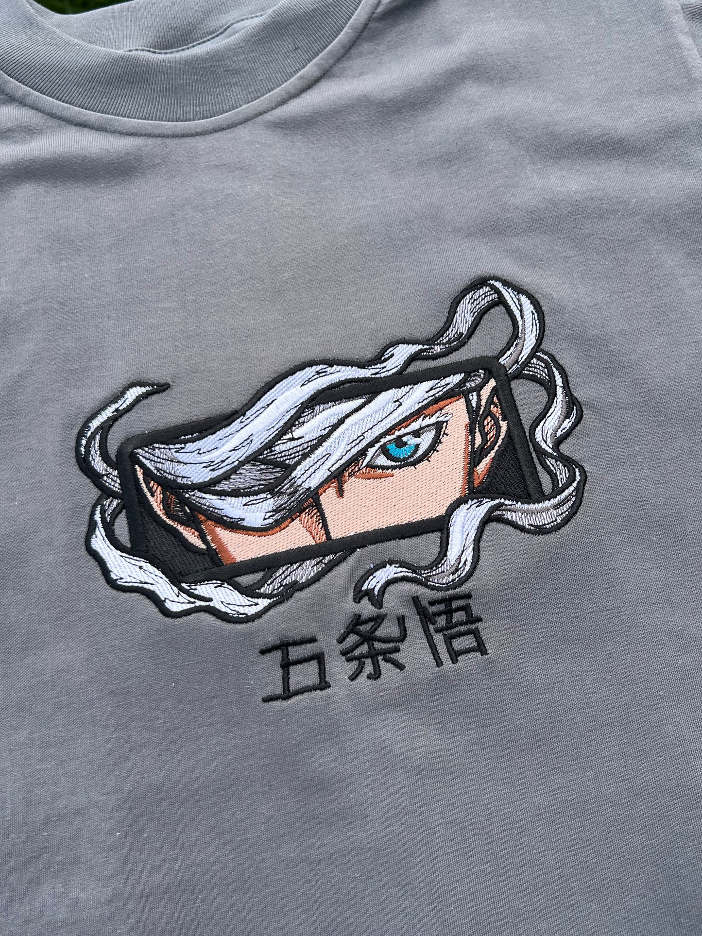Embroidered Gojo Saturo T-shirt Jjk Jujutsu Kaisen