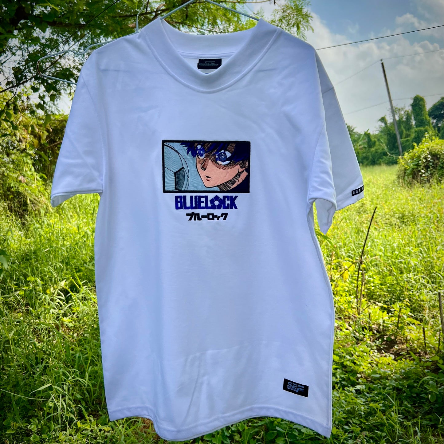 Embroidered Blue Lock Isagi T-shirt one piece