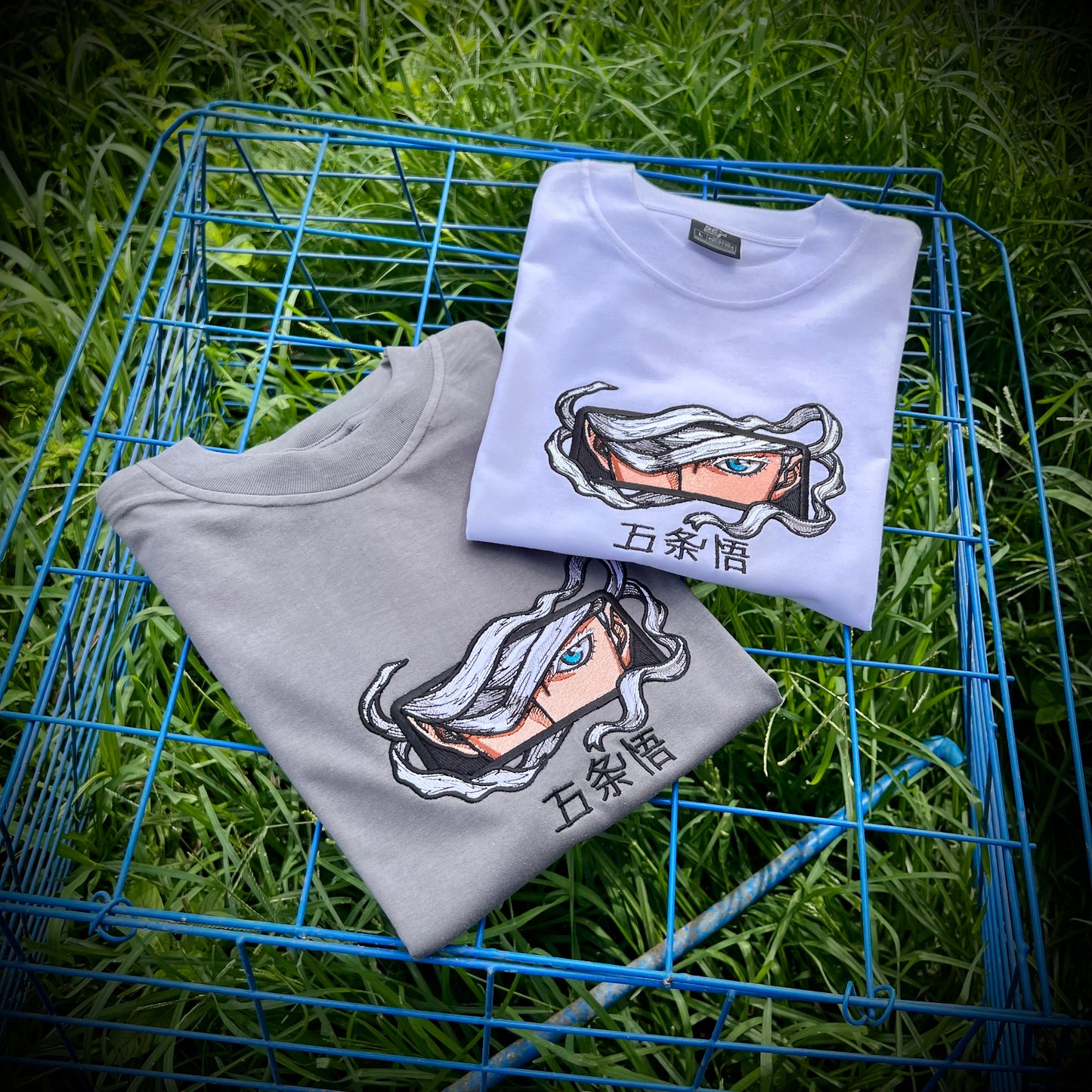 Embroidered Gojo Saturo T-shirt Jjk Jujutsu Kaisen