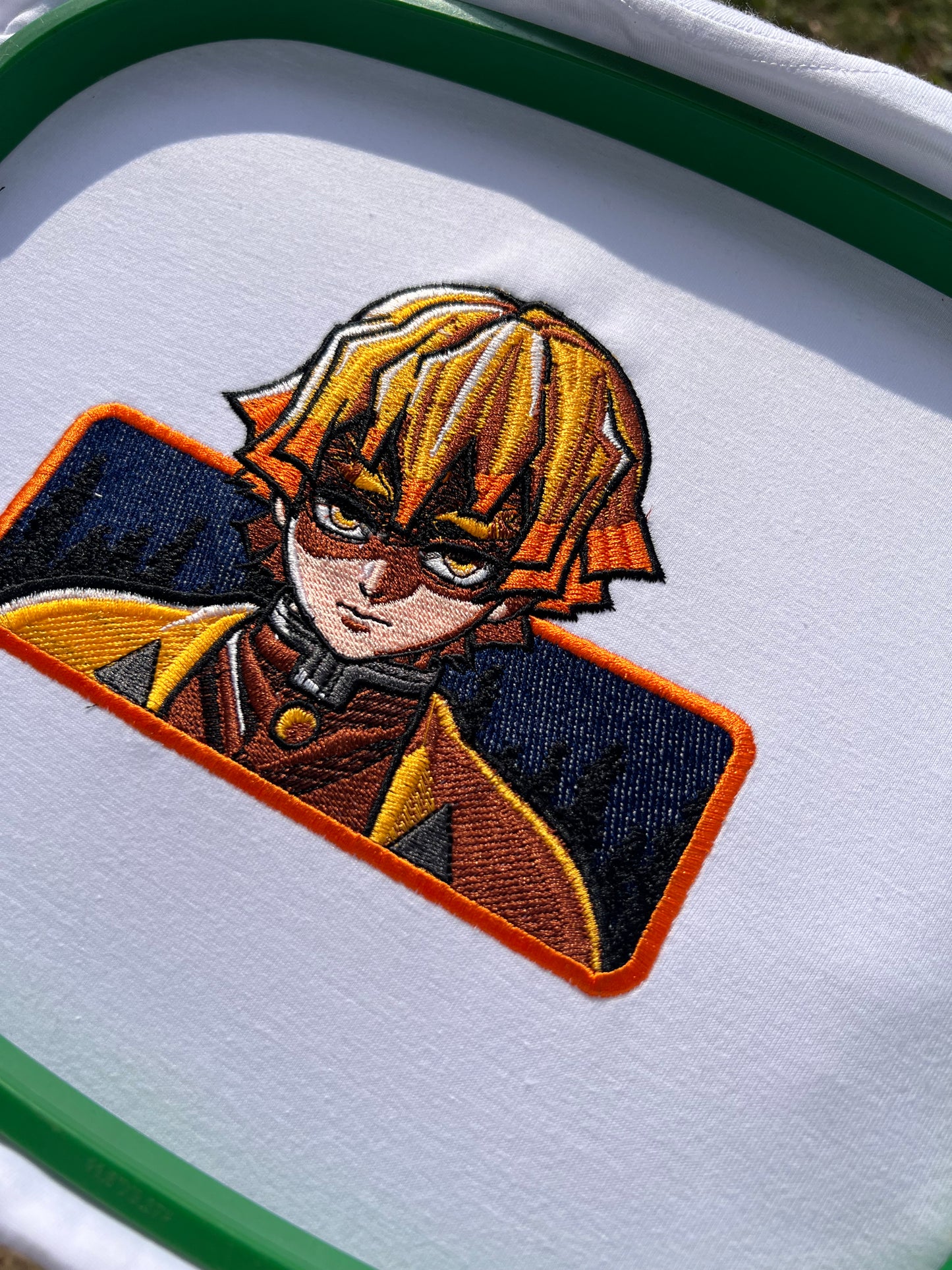 Embroidered Zenitsu Of Demon Slayer T-shirt
