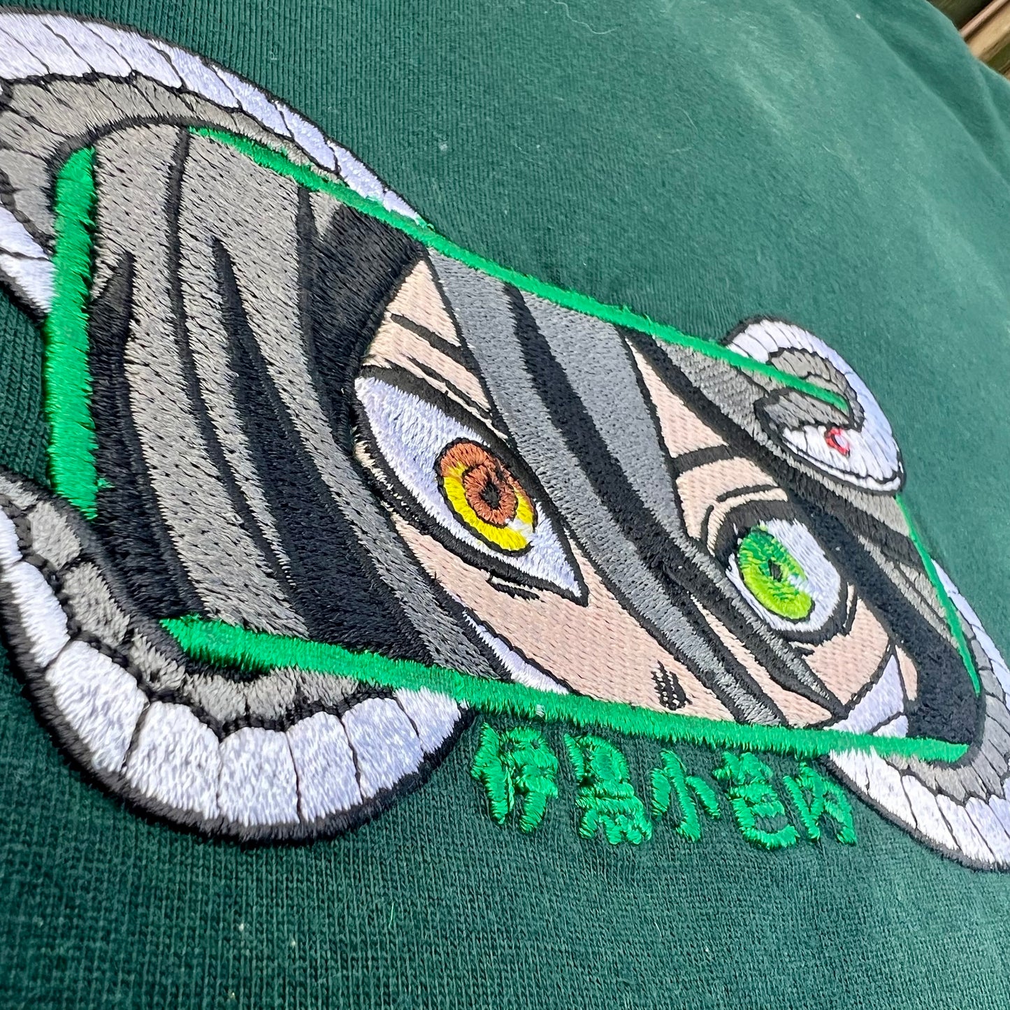 Embroidered and DTF Print OBANAI SERPENT HASHIRA T-shirt anime