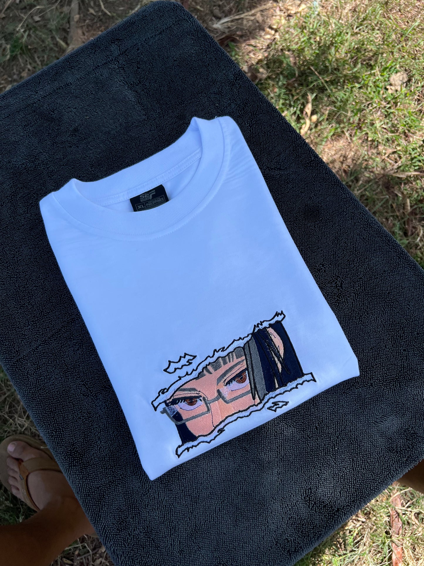 Embroidered and DTF Print Maki Zenin of Jujutsu Kaisen T-shirt anime