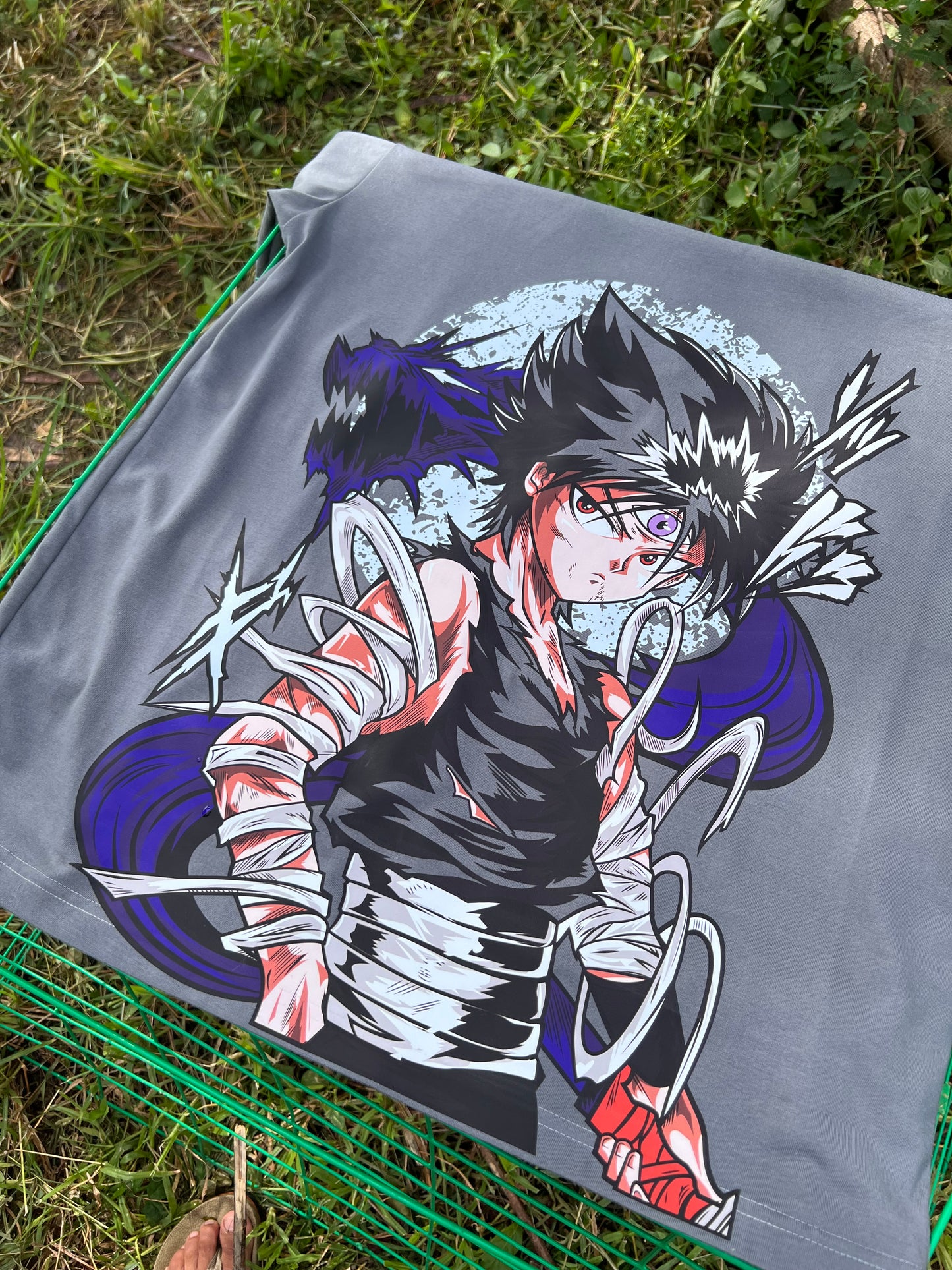 Embroidered and DTF Print Vincent Of Yuyu Hakusho Ghost Fighter T-shirt anime