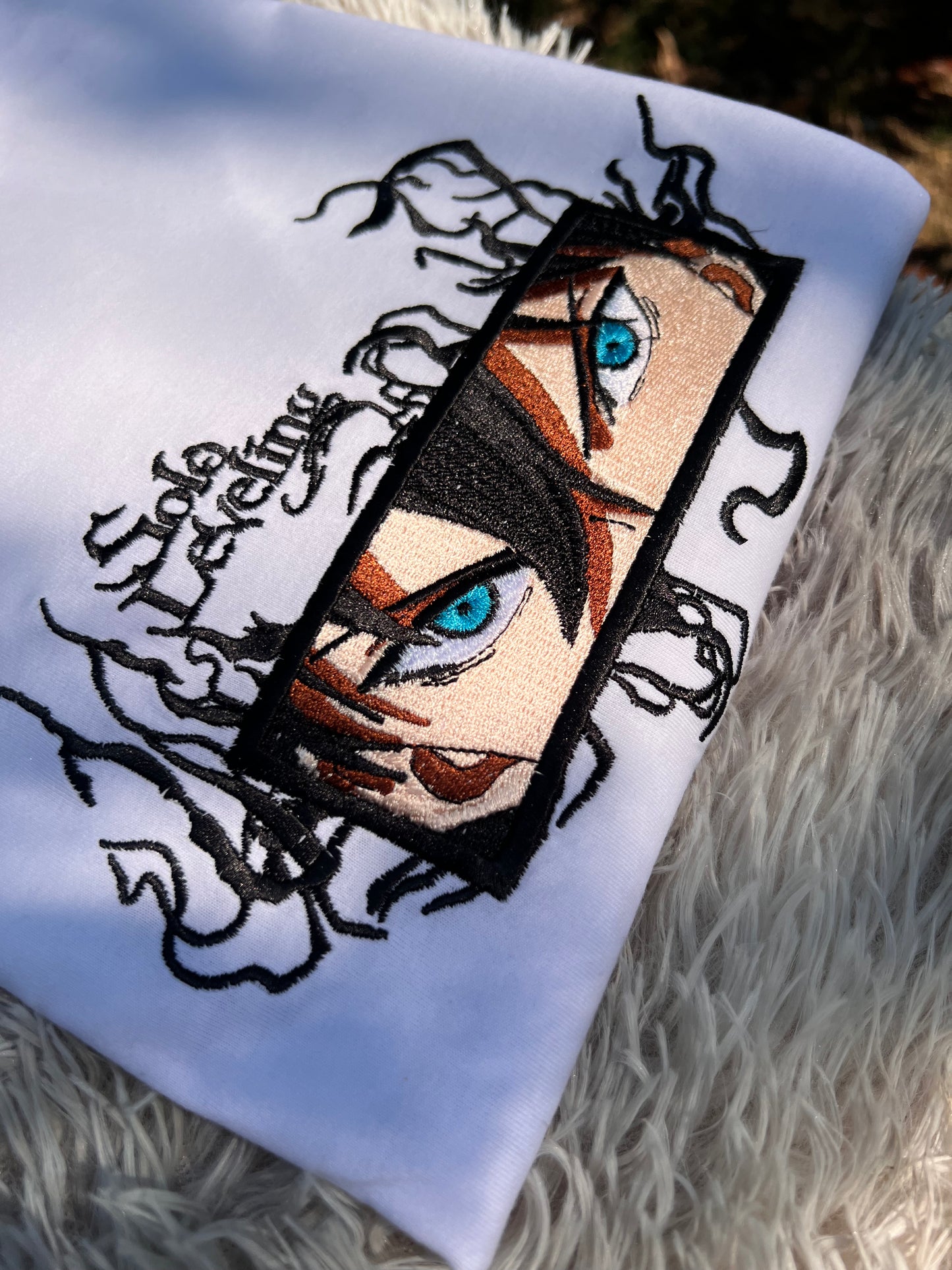 Embroidered Sung Jin Woo of Solo Leveling T-shirt