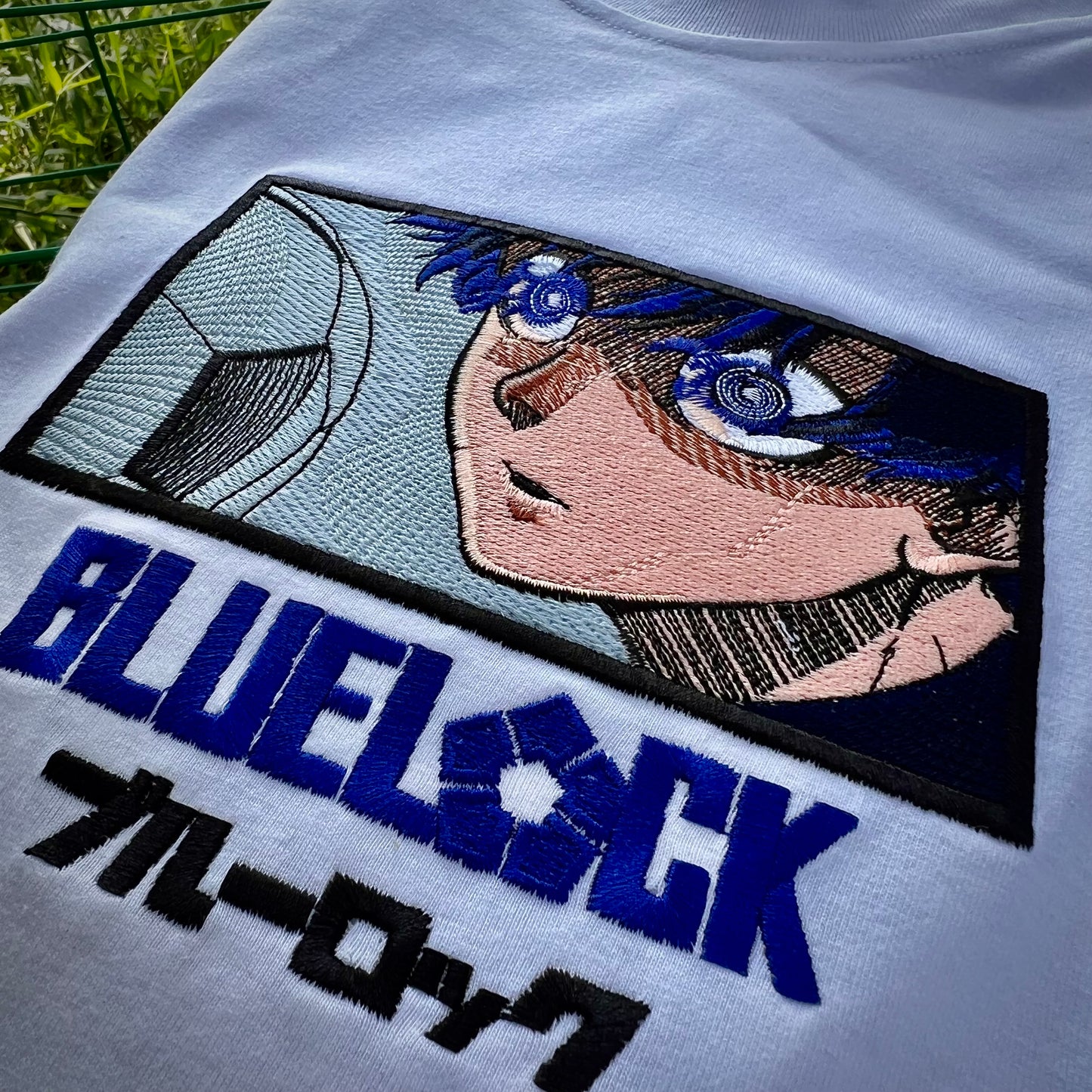 Embroidered Blue Lock Isagi T-shirt one piece