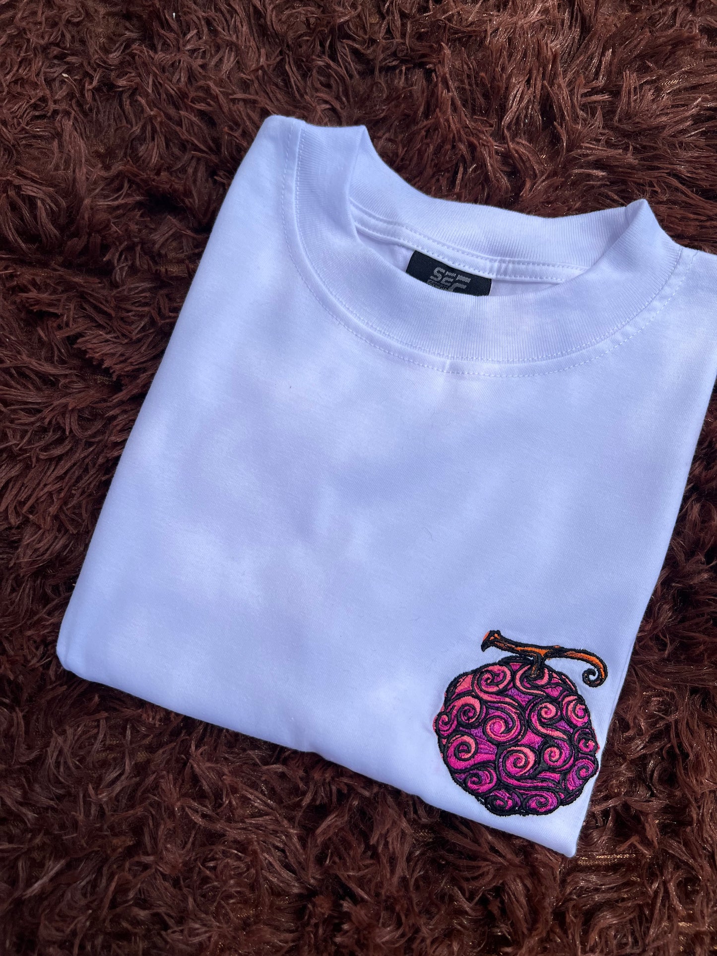 Embroidered and DTF Print Devil Fruit Sun God Nika Luffy T-shirt anime