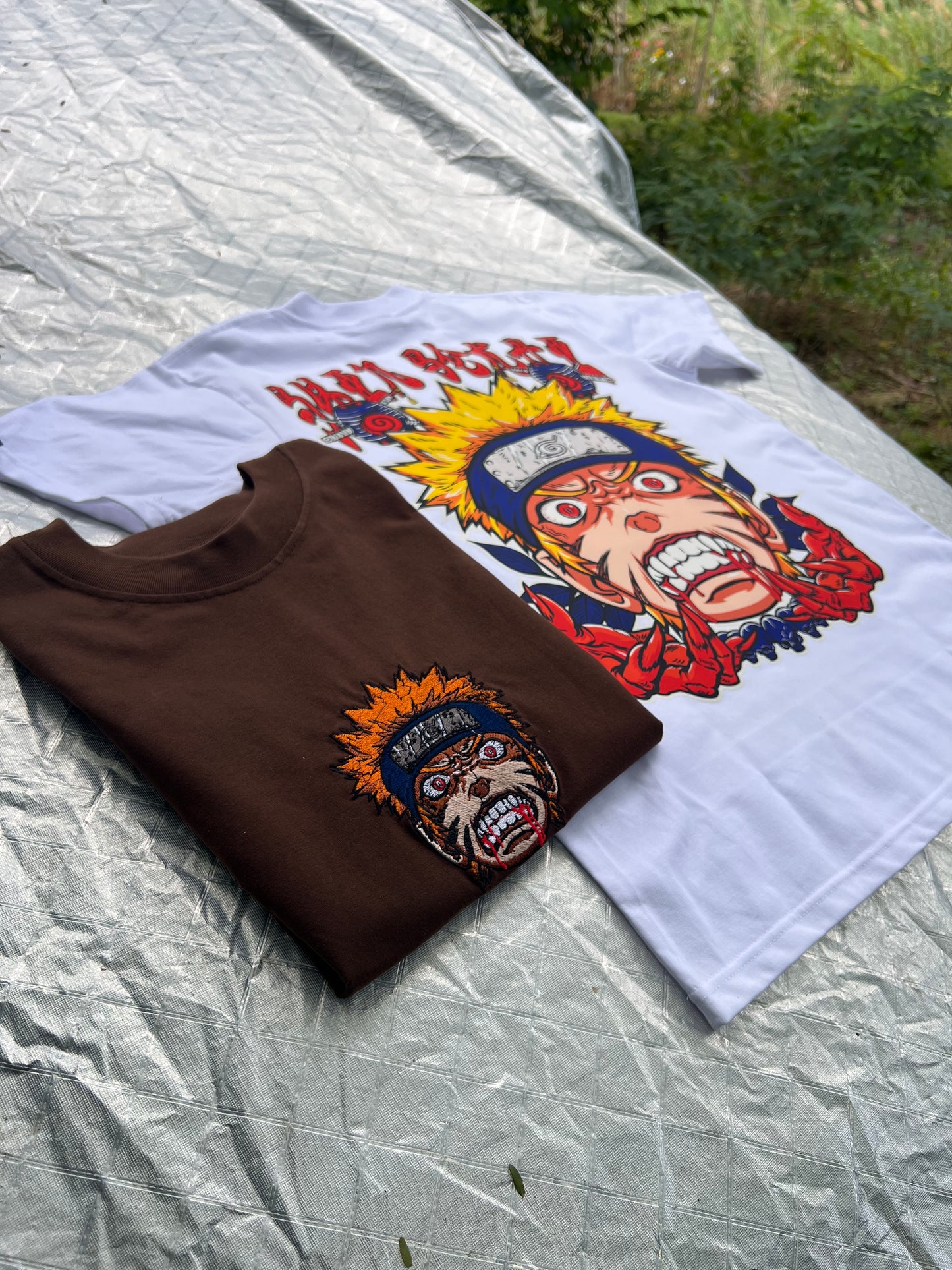 Embroidered and DTF Print Naruto of Naruto Shippuden T-shirt anime
