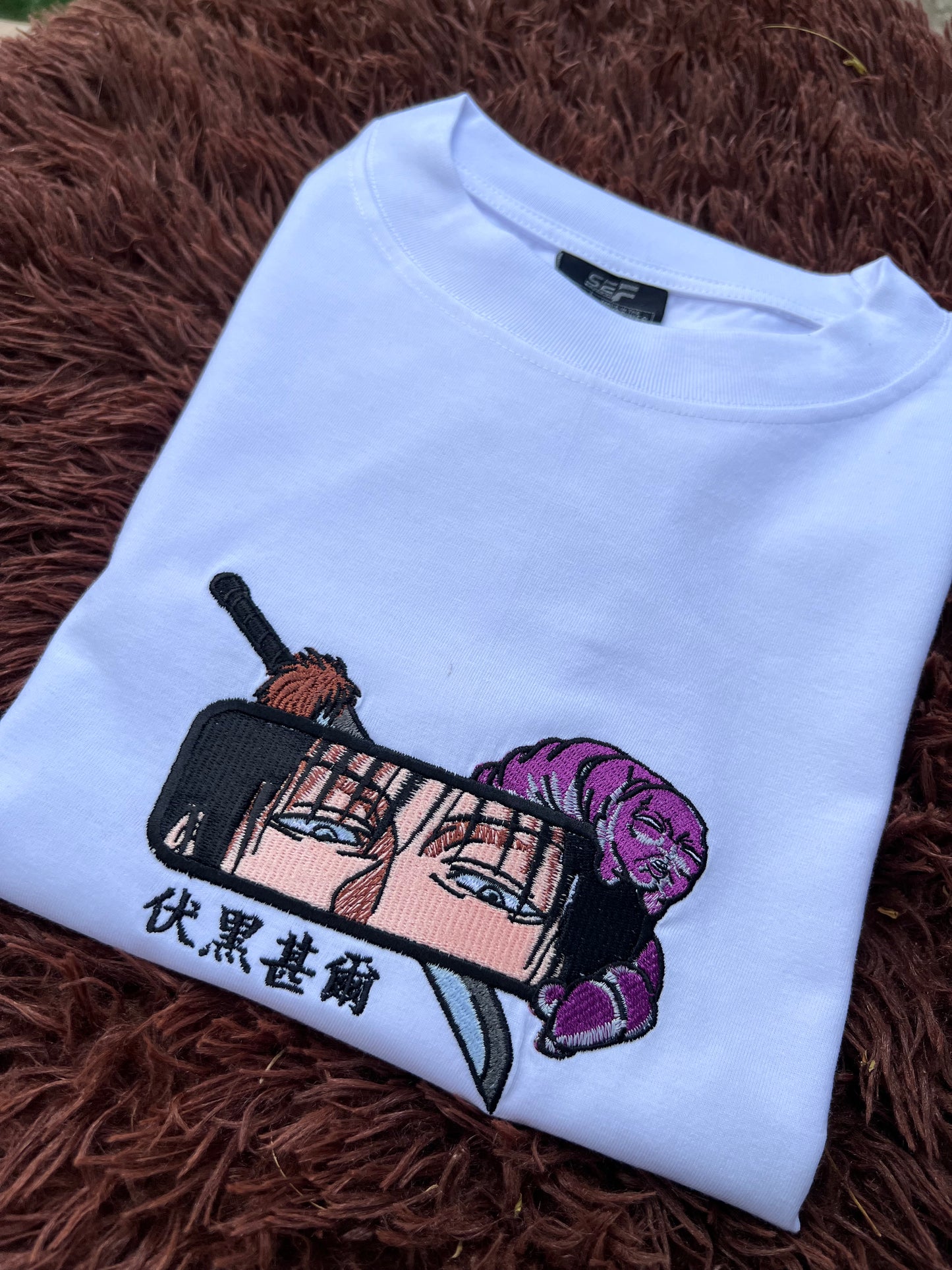 Embroidered and DTF Print Toji Fushiguro of Jujutsu Kaisen T-shirt anime