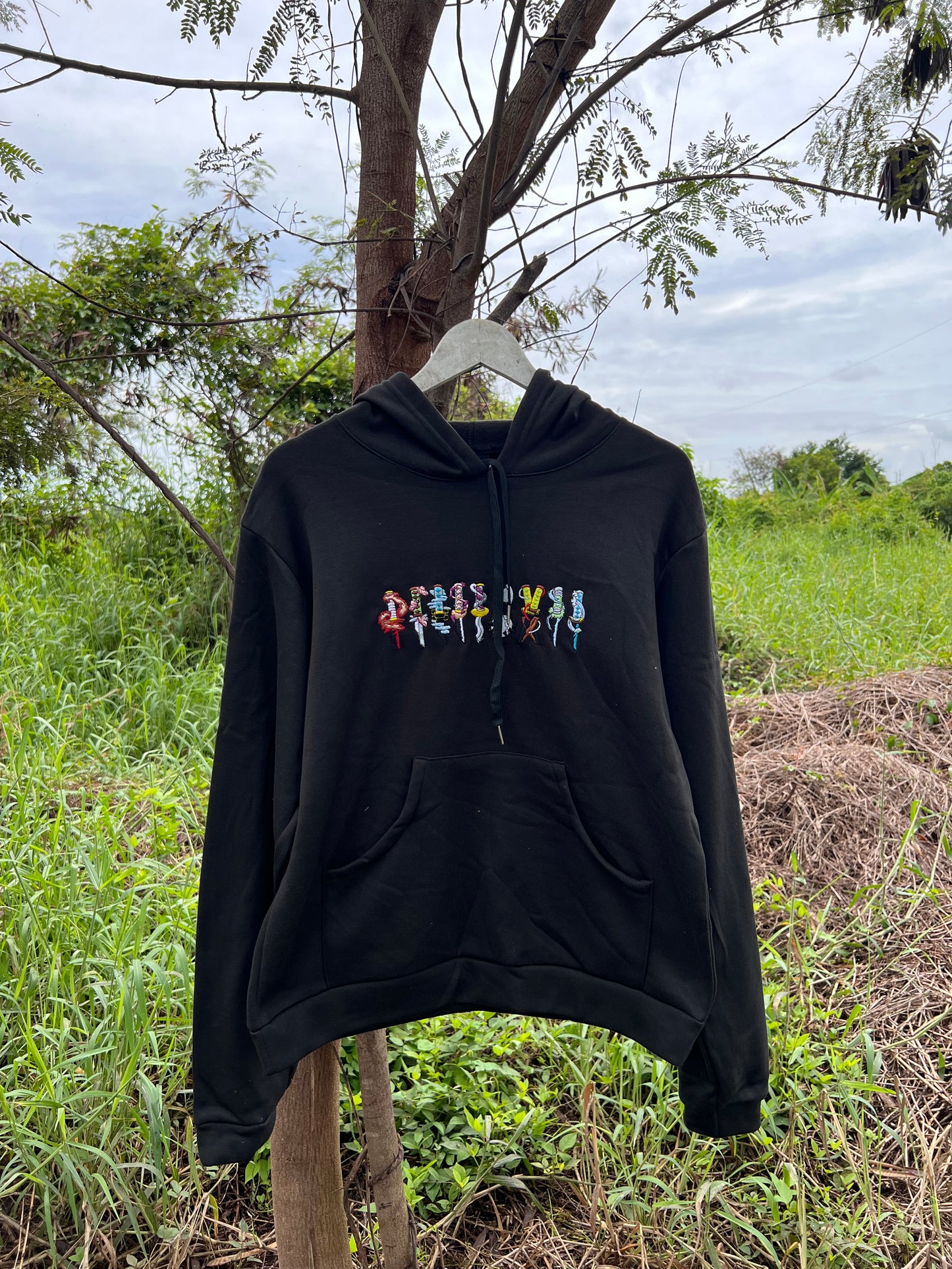 Embroidered Hoodie Hashira Swords of Demon Slayer