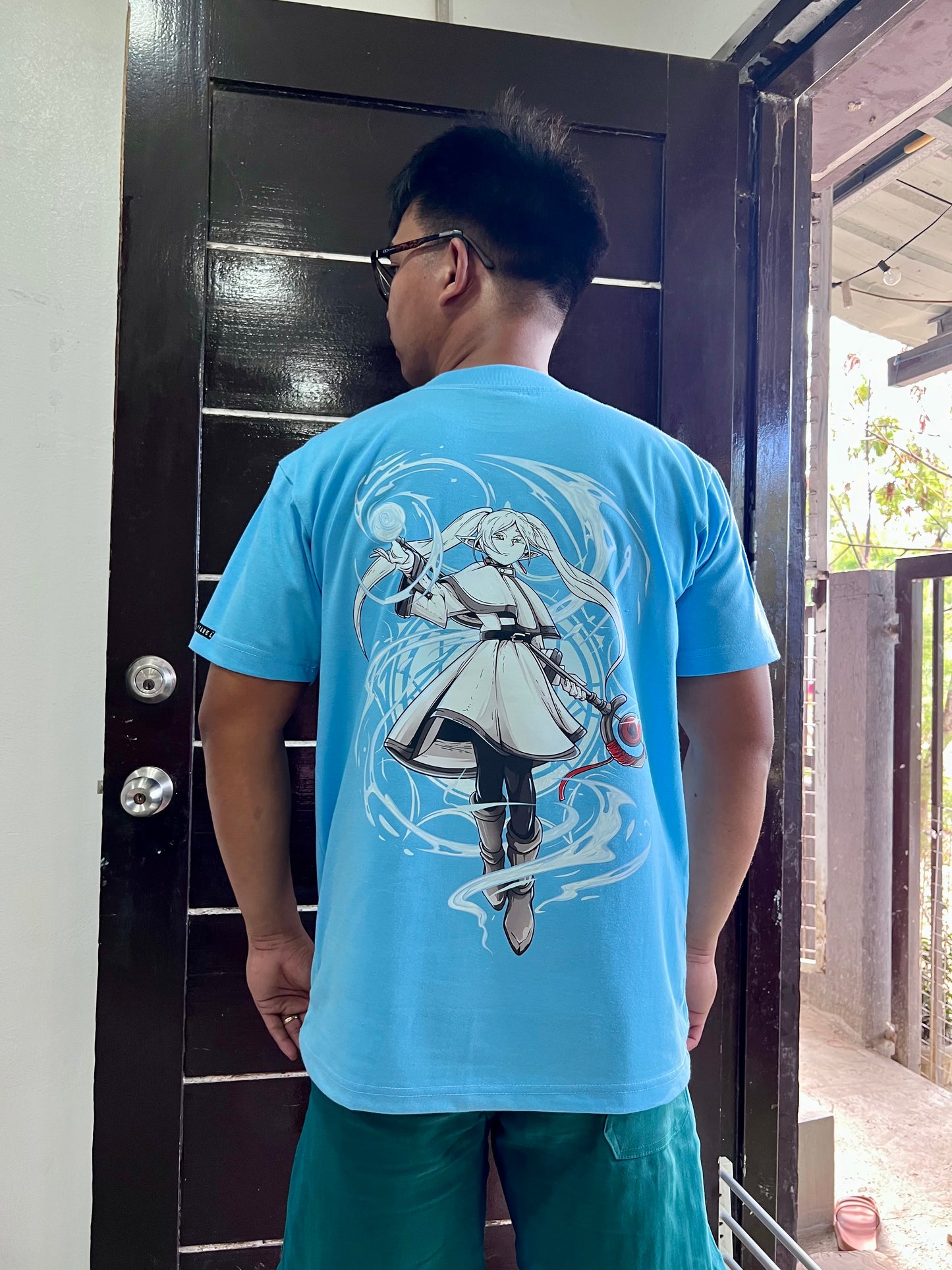 Embroidered and DTF Print Frieren Beyond Journeys End T-shirt anime