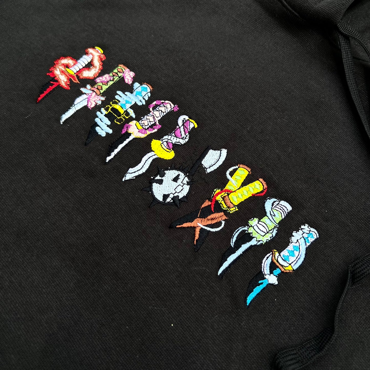 Embroidered Hoodie Hashira Swords of Demon Slayer