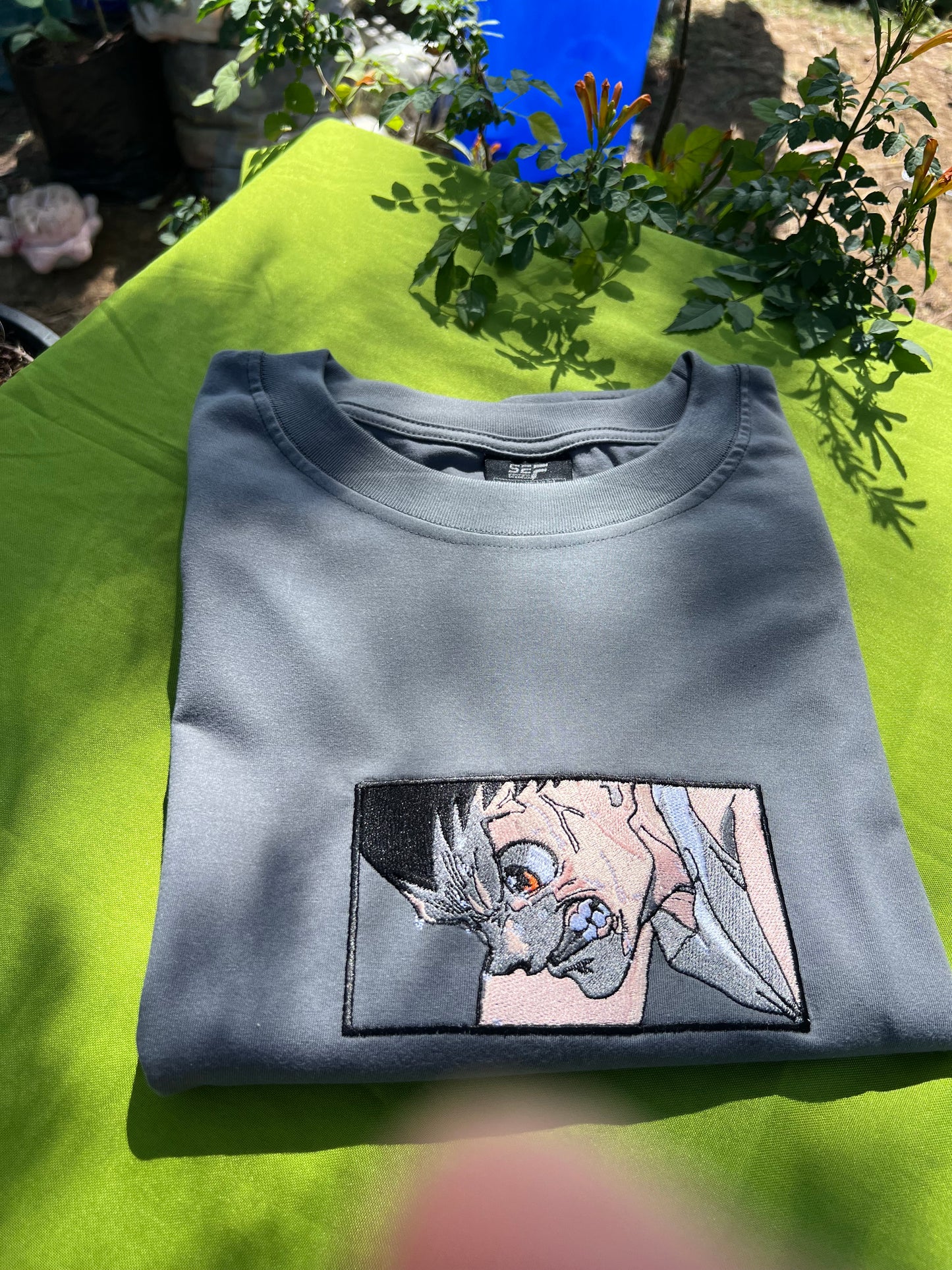Embroidered and DTF Print Gon Freecs of Hunter X Hunter HXH T-shirt anime