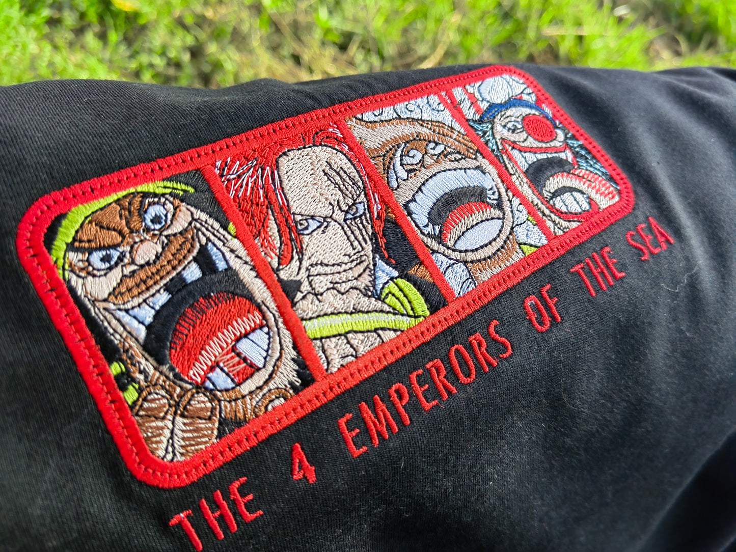 Embroidered 4 EMPERORS OF THE SEA T-shirt one piece