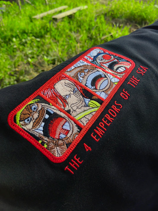Embroidered 4 EMPERORS OF THE SEA T-shirt one piece