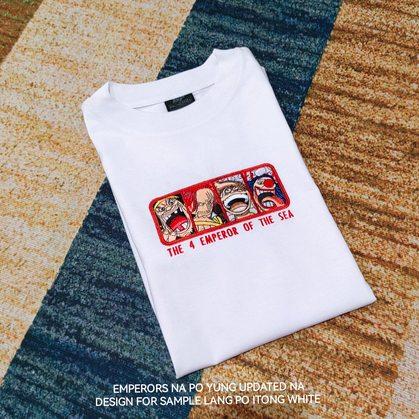 Embroidered 4 EMPERORS OF THE SEA T-shirt one piece