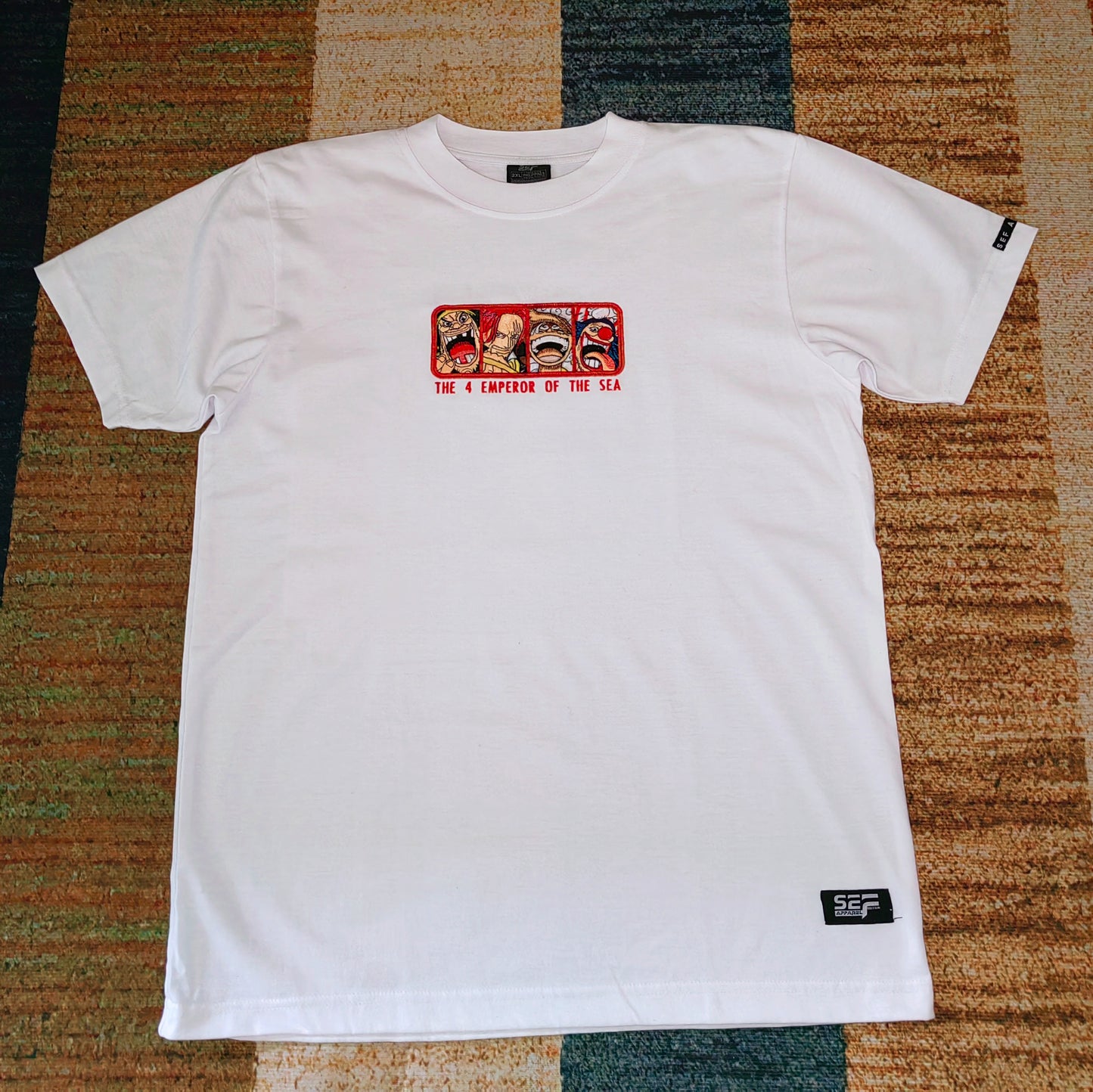 Embroidered 4 EMPERORS OF THE SEA T-shirt one piece