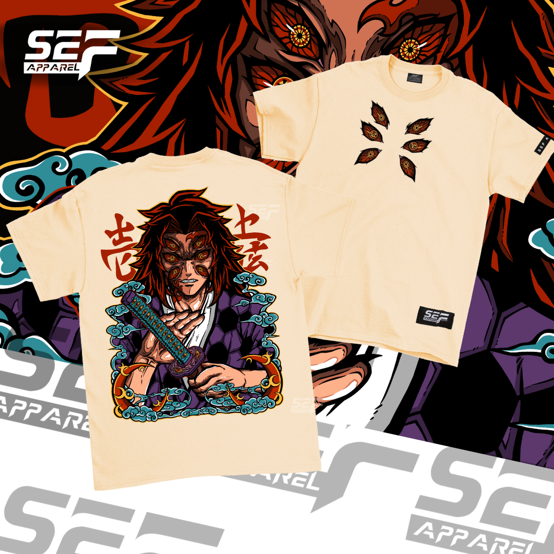 SEF Apparel Anime Upper moon rank 1 Kokoshibo Kokushibo T-shirt