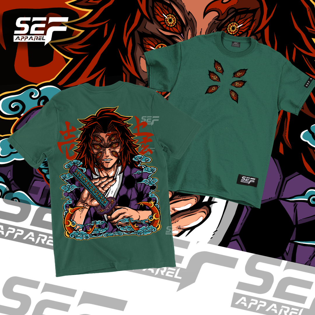 SEF Apparel Anime Upper moon rank 1 Kokoshibo Kokushibo T-shirt