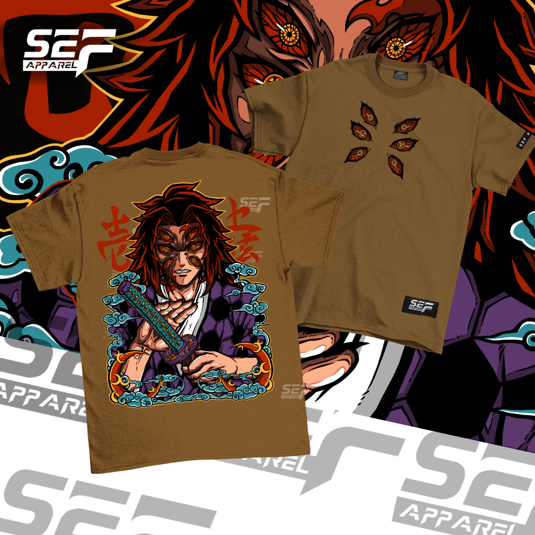 SEF Apparel Anime Upper moon rank 1 Kokoshibo Kokushibo T-shirt