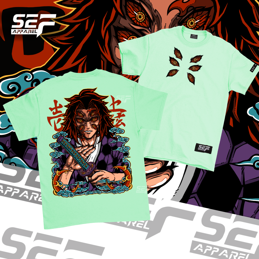 SEF Apparel Anime Upper moon rank 1 Kokoshibo Kokushibo T-shirt