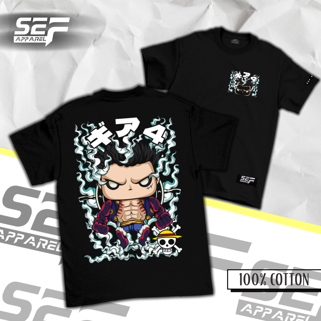 SEF Apparel Anime Funko Series T-shirt Unisex Luffy Gear Fourth one piece